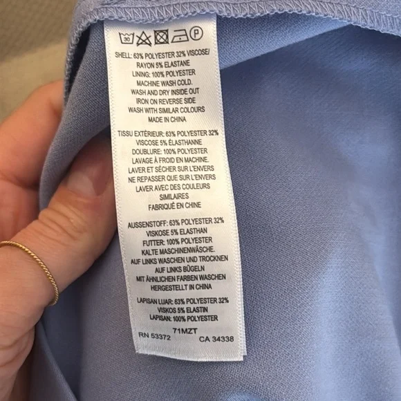 Women Plain Casual Mini Dress, Dusty Blue - Picture 4 of 9